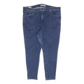 LEVI'S Womens Blue Slim Skinny Denim Cotton Blend Jeans W40 L28 Classic Zip