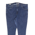 LEVI'S Womens Blue Slim Skinny Denim Cotton Blend Jeans W40 L28 Classic Zip