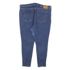 LEVI'S Womens Blue Slim Skinny Denim Cotton Blend Jeans W40 L28 Classic Zip