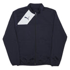 PUMA Mens Navy Blue Sports Jacket M Polyester Blend Zip Plain Athletic