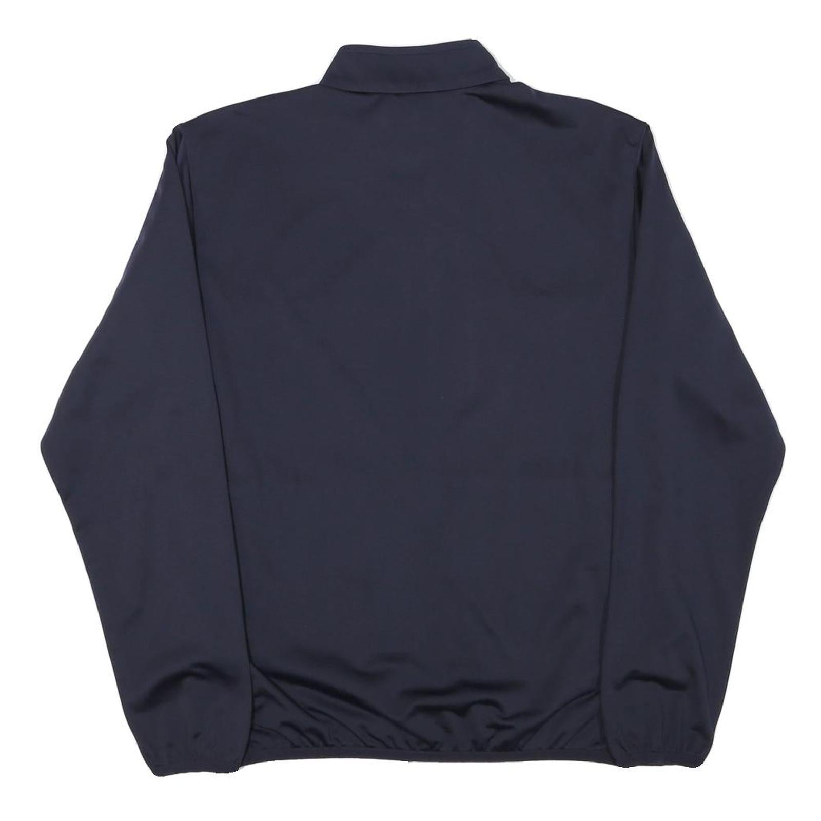 PUMA Mens Navy Blue Sports Jacket M Polyester Blend Zip Plain Athletic