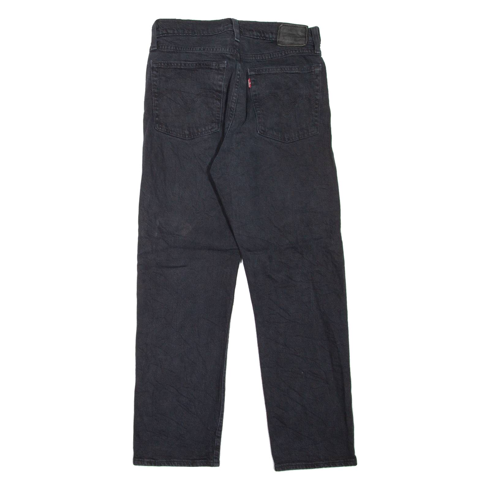 LEVI'S Wedgie BIG E Womens Jeans Black Regular Straight W26 L26