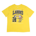 NBA Mens Yellow Los Angeles Lakers Basketball T-Shirt 2XL Short Sleeve Crew Neck