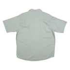WRANGLER Mens Green Cotton Blend Short Sleeve Shirt L Casual Workwear