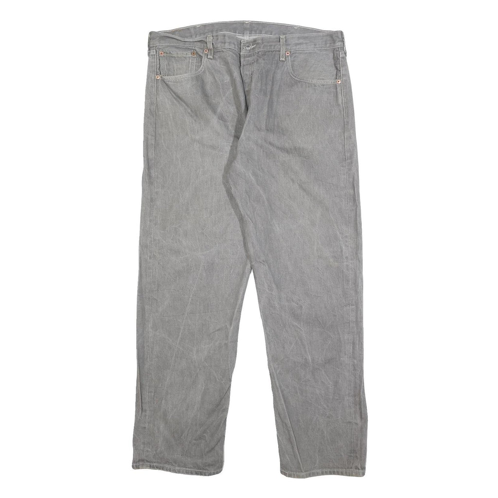 LEVI'S 501XX Mens Jeans Grey Regular Straight Denim Medium W38 L32 Classic Fit