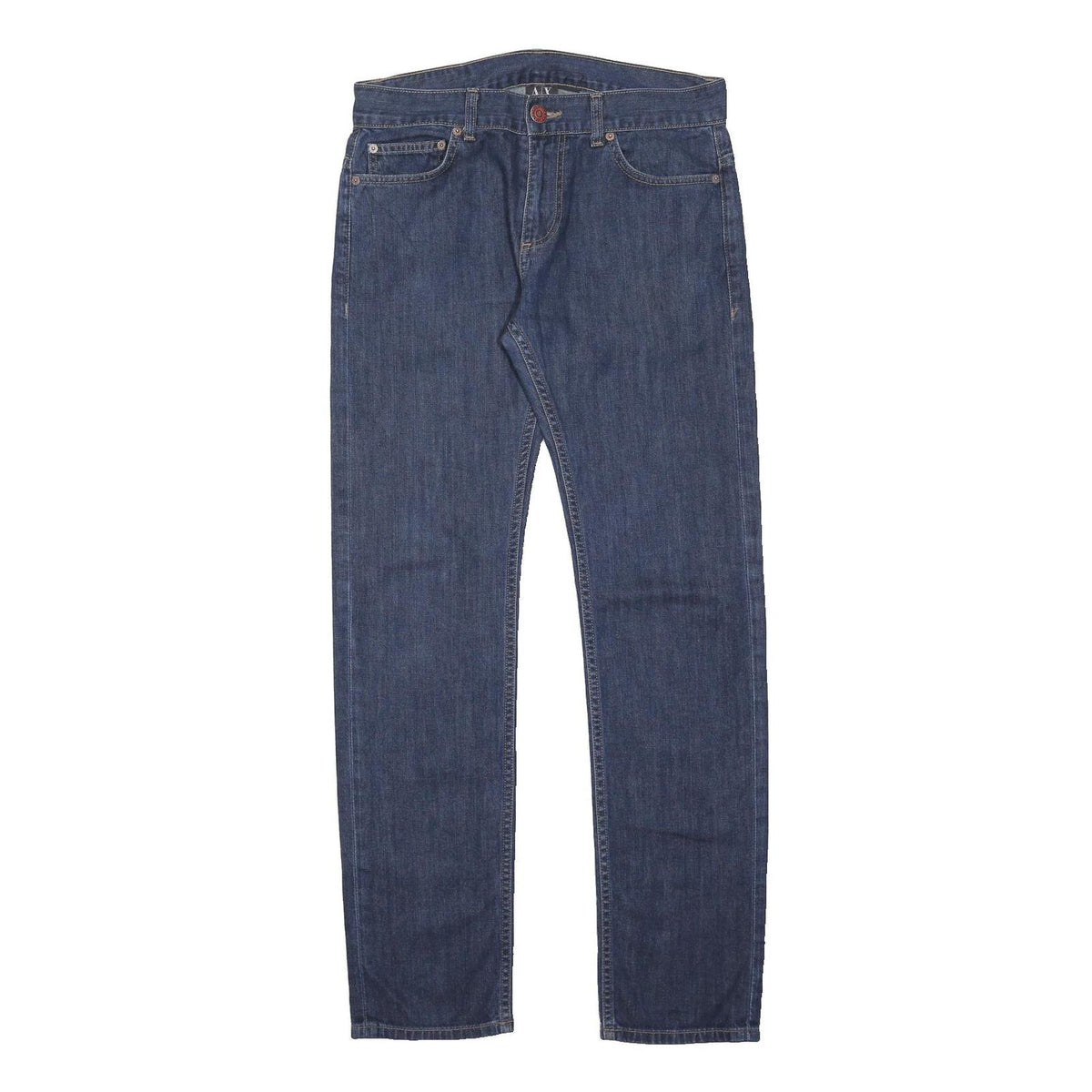 ARMANI EXCHANGE Mens Jeans Blue Regular Straight Denim Medium W30 L33 Stylish