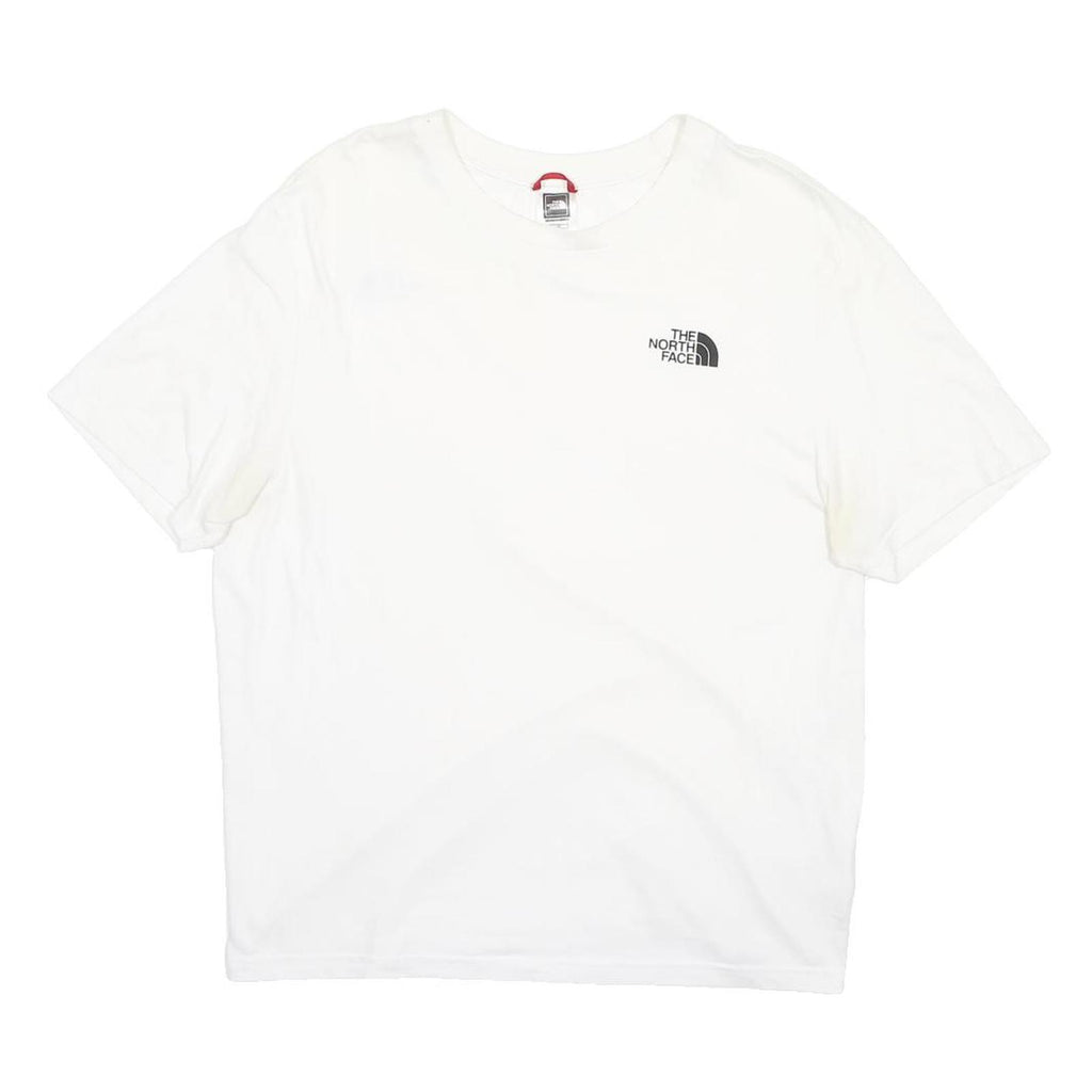 THE NORTH FACE Mens White Graphic T-Shirt L Short Sleeve Crew Neck Casual