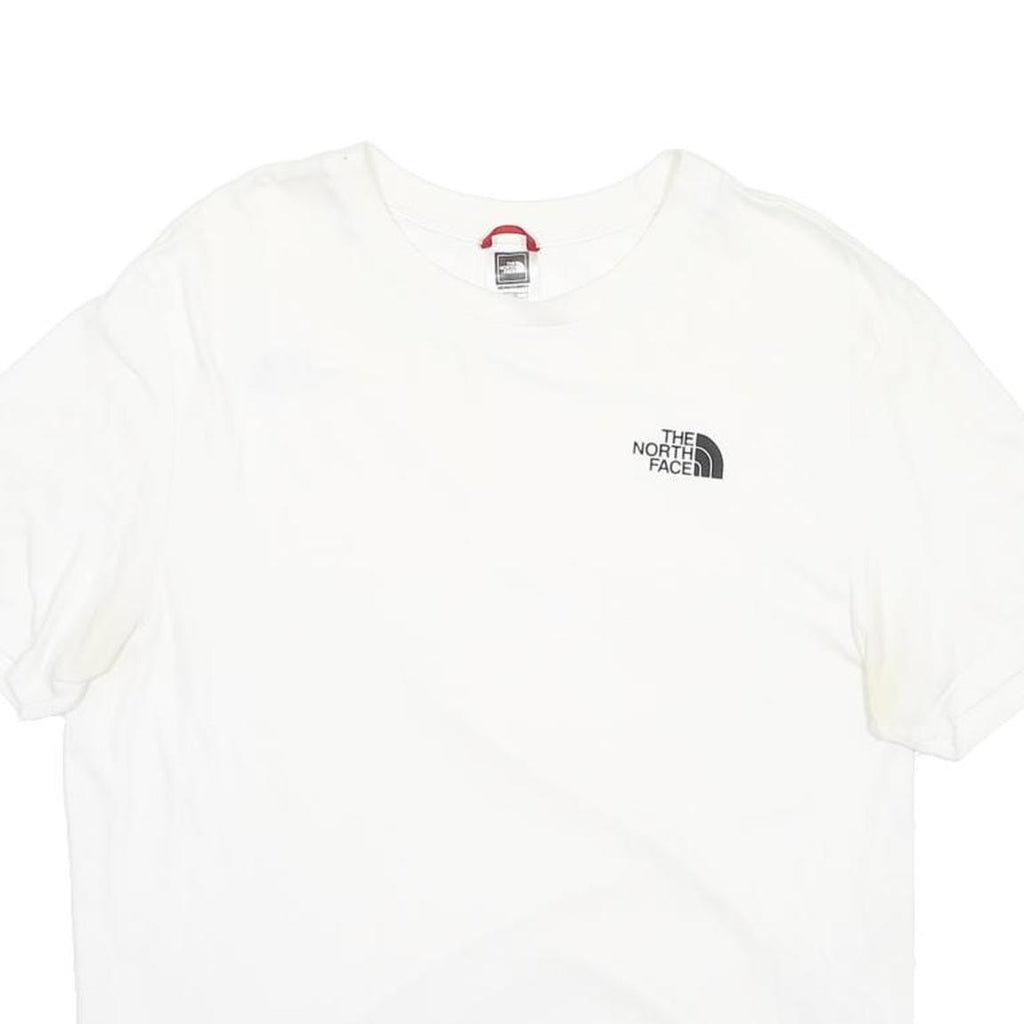 THE NORTH FACE Mens White Graphic T-Shirt L Short Sleeve Crew Neck Casual