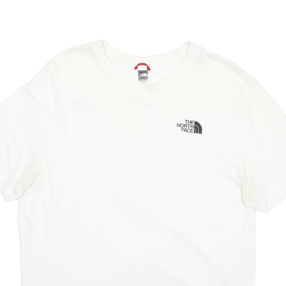 THE NORTH FACE Mens White Graphic T-Shirt L Short Sleeve Crew Neck Casual