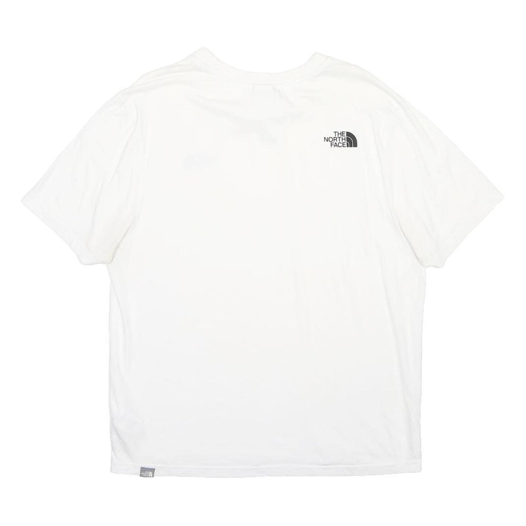 THE NORTH FACE Mens White Graphic T-Shirt L Short Sleeve Crew Neck Casual