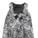 BY MALENE BIRGER Womens Black White Floral Silk Bubble Mini Dress S Elegant Chic