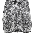 BY MALENE BIRGER Womens Black White Floral Silk Bubble Mini Dress S Elegant Chic