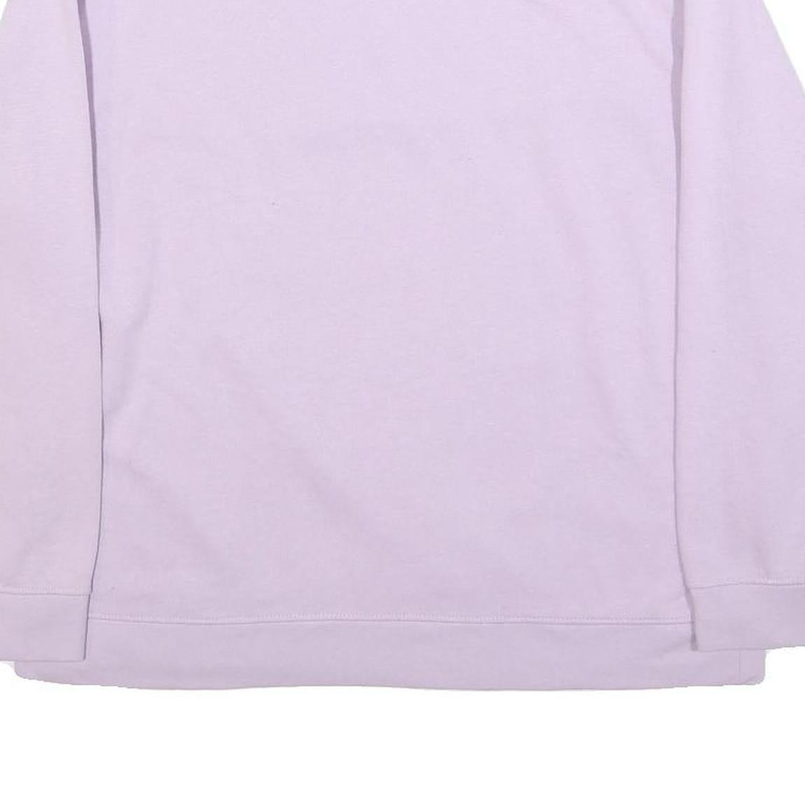 THE ROLLING STONES Womens Lilac Sweatshirt L Cotton Blend Crew Neck Long Sleeve