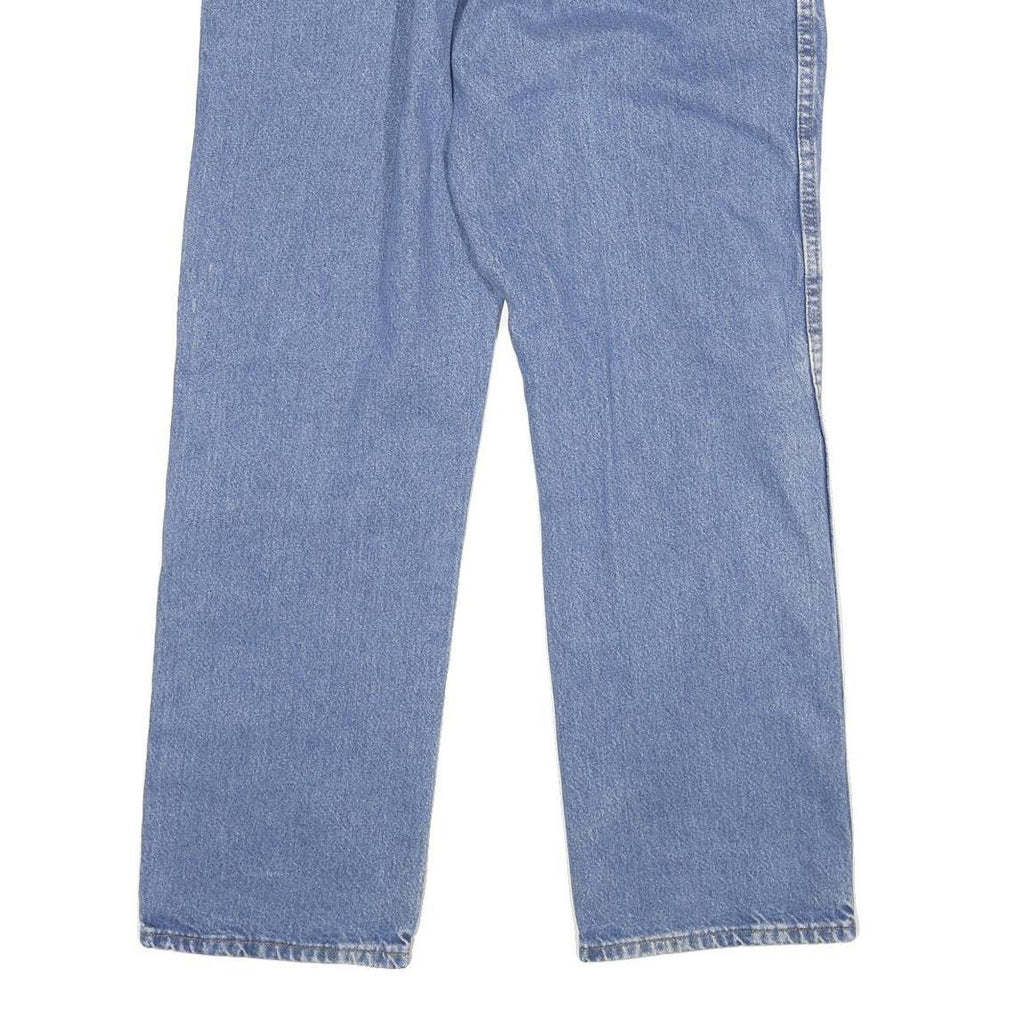 DICKIES Mens Regular Fit Blue Denim Jeans W34 L29 Zip Closure Classic Pocketed