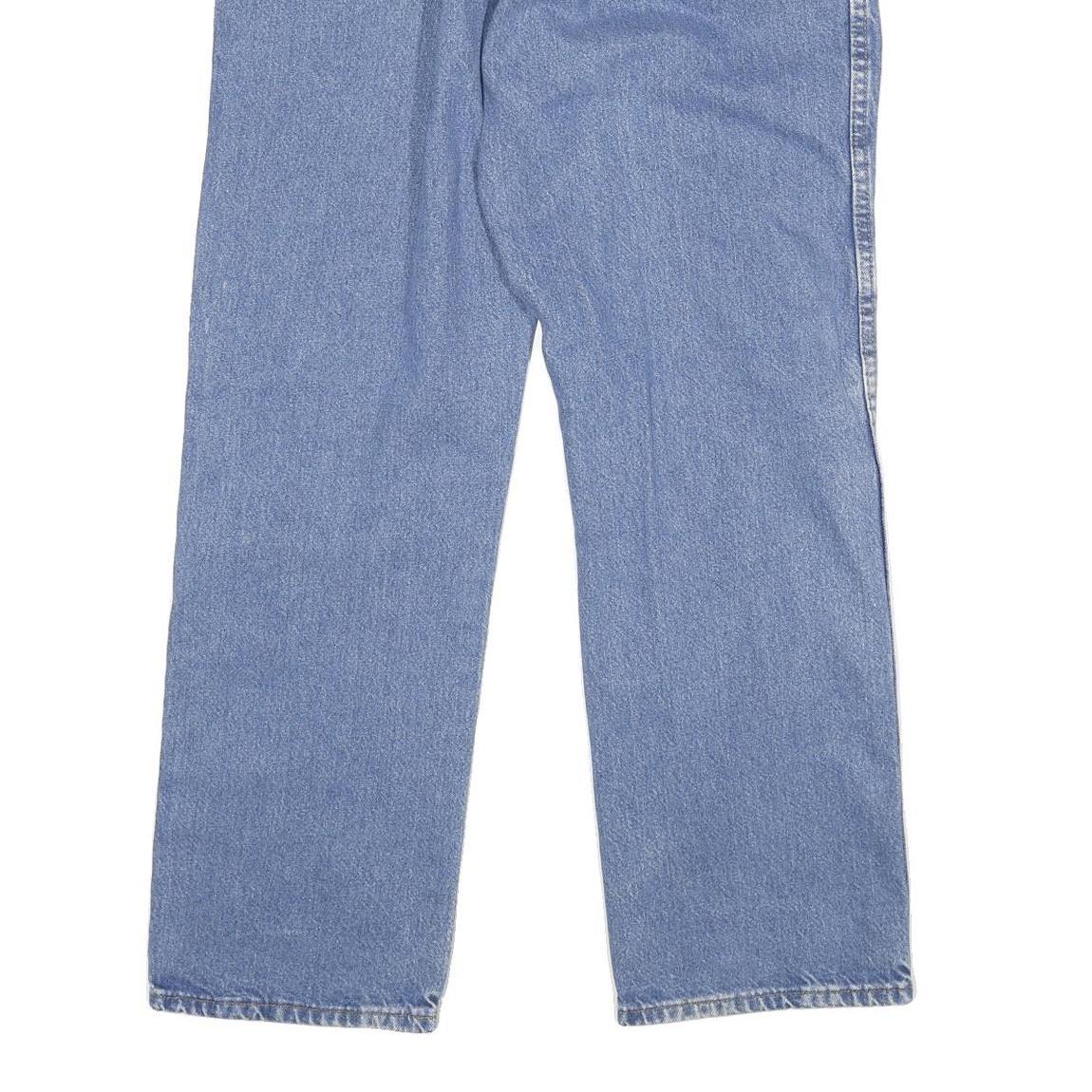 DICKIES Mens Regular Fit Blue Denim Jeans W34 L29 Zip Closure Classic Pocketed