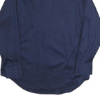 CALVIN KLEIN Mens Blue Shirt L Cotton Blend Classic Fit Long Sleeve Stylish