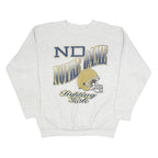 TRUE-FAN Mens Grey Notre Dame Fighting Irish Crew Neck 2XL Sweatshirt