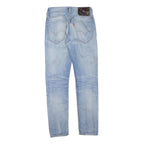 LEVI'S Womens 520 Regular Fit Skinny Denim Light Blue Jeans W28 L33 Zip Cotton