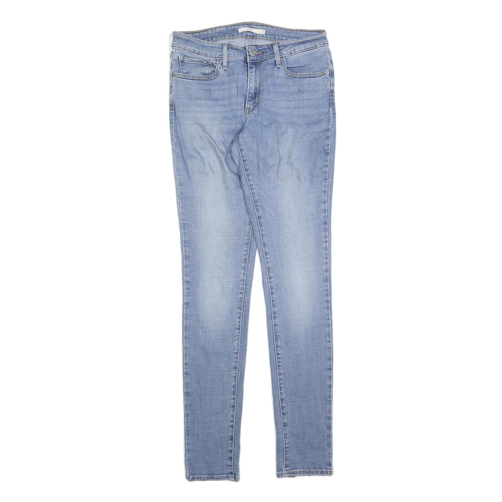 LEVI'S 711 Womens Slim Skinny Denim Light W30 L34 Stretch Cotton Jeans