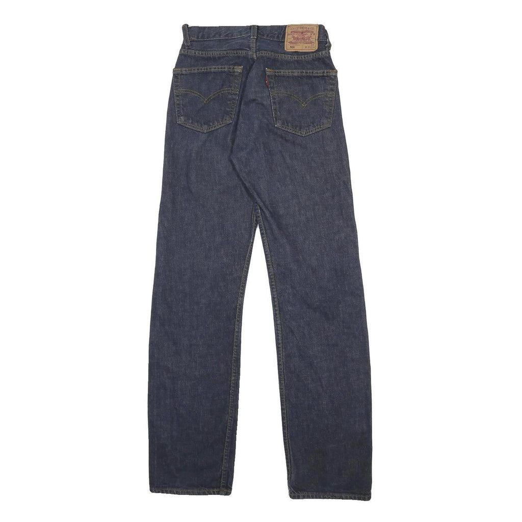 LEVI'S 501 Womens Jeans Blue Regular Straight Denim Medium W24 L34 Classic