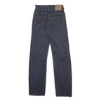 LEVI'S 501 Womens Jeans Blue Regular Straight Denim Medium W24 L34 Classic