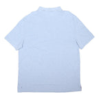 TOMMY HILFIGER Mens Blue Short Sleeve Plain 2XL Cotton Blend Polo Shirt