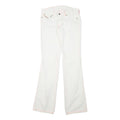 DIESEL Womens Regular Fit White Jeans Cotton Blend Zip W29 L33 Classic Stylish