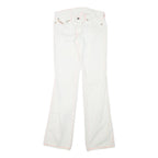 DIESEL Womens Regular Fit White Jeans Cotton Blend Zip W29 L33 Classic Stylish