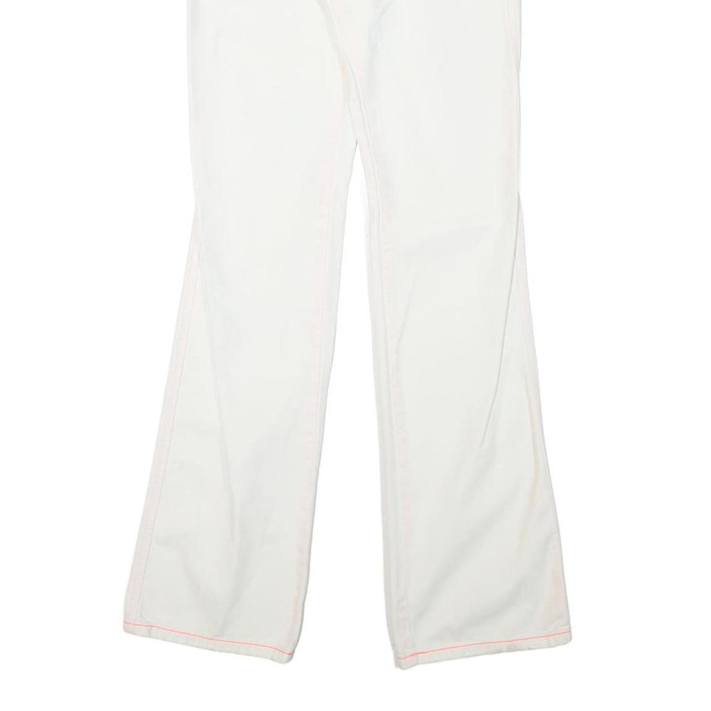 DIESEL Womens Regular Fit White Jeans Cotton Blend Zip W29 L33 Classic Stylish