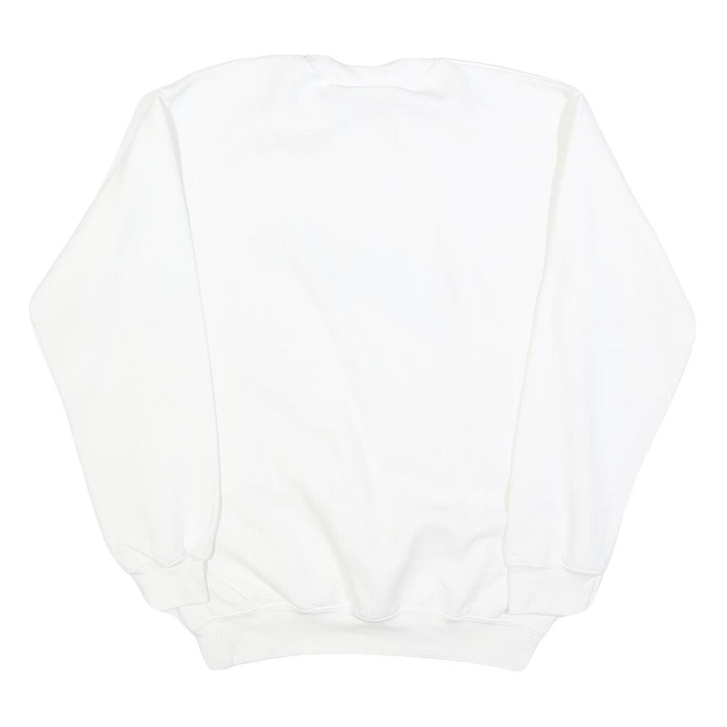 MV SPORT Mens White UC Santa Cruz Crew Neck S Cotton Blend Sweatshirt