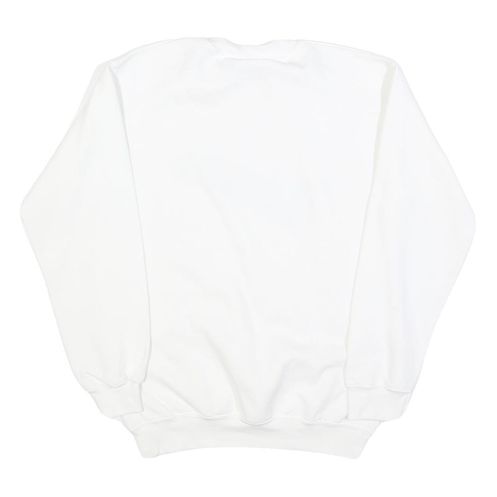 MV SPORT Mens White UC Santa Cruz Crew Neck S Cotton Blend Sweatshirt