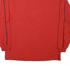 NHL Mens Red Flames Long Sleeve V-Neck Cotton Blend T-Shirt S Sportswear