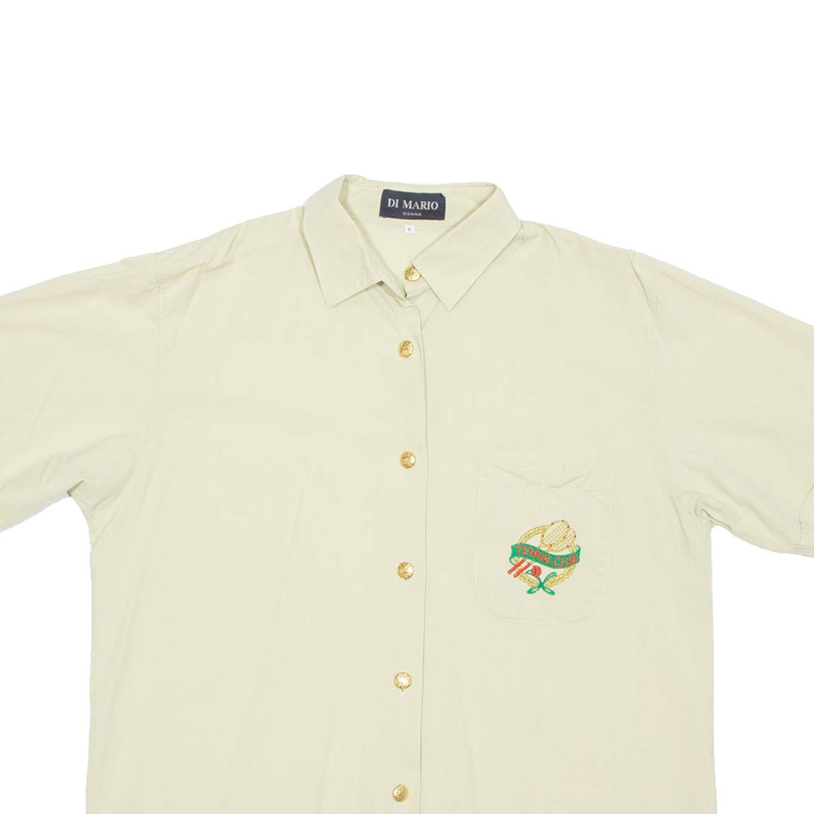 GOLDIX Womens Blouse Beige Collared L