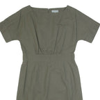 COS Womens Day Dress Green Short Sleeve Knee Length S
