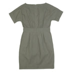 COS Womens Day Dress Green Short Sleeve Knee Length S