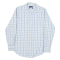 WRANGLER Mens Blue & Green Check Shirt S Casual Cotton Blend Western
