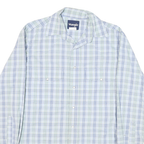 WRANGLER Mens Blue & Green Check Shirt S Casual Cotton Blend Western