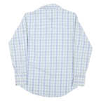 WRANGLER Mens Blue & Green Check Shirt S Casual Cotton Blend Western