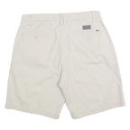 NAUTICA Mens Shorts Beige Casual Plain M W32 Classic Fit Cotton Blend