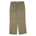 CALVIN KLEIN Womens Trousers Green Regular Straight Linen W32 L32
