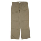 CALVIN KLEIN Womens Trousers Green Regular Straight Linen W32 L32