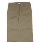 CALVIN KLEIN Womens Trousers Green Regular Straight Linen W32 L32