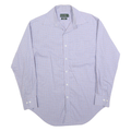 LAUREN RALPH LAUREN Mens Blue & Red Check Shirt L Classic Fit Cotton Long Sleeve