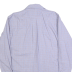 LAUREN RALPH LAUREN Mens Blue & Red Check Shirt L Classic Fit Cotton Long Sleeve
