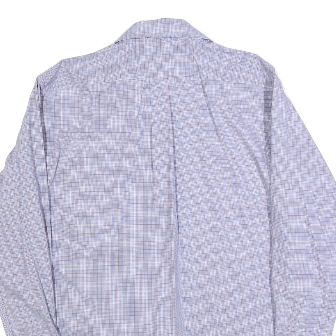 LAUREN RALPH LAUREN Mens Blue & Red Check Shirt L Classic Fit Cotton Long Sleeve