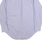 LAUREN RALPH LAUREN Mens Blue & Red Check Shirt L Classic Fit Cotton Long Sleeve