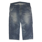 CARHARTT Mens Jeans Blue Regular Straight Denim Medium W40 L25 Utility Workwear