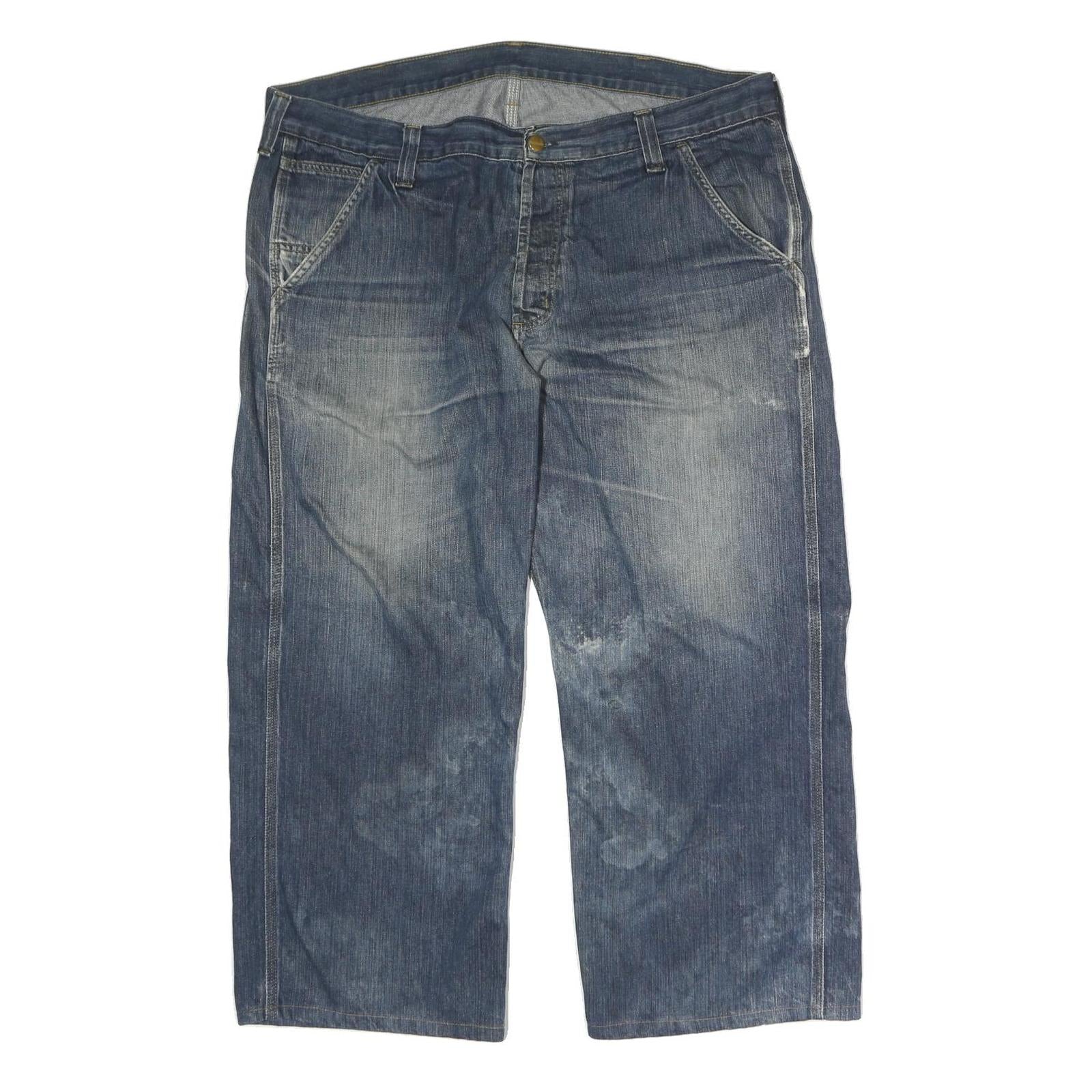 CARHARTT Mens Jeans Blue Regular Straight Denim Medium W40 L25 Utility Workwear