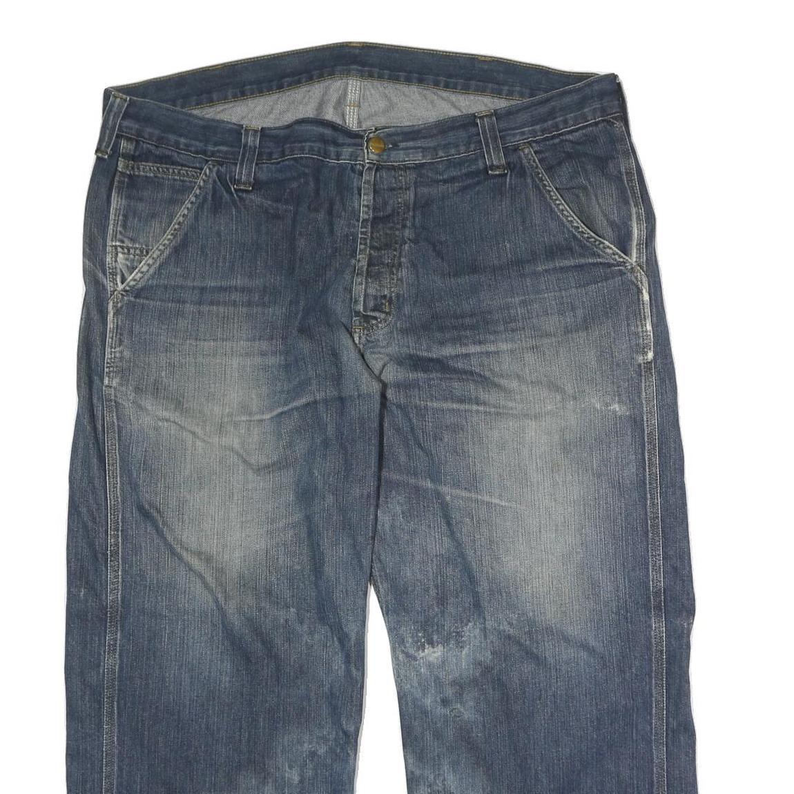 CARHARTT Mens Jeans Blue Regular Straight Denim Medium W40 L25 Utility Workwear