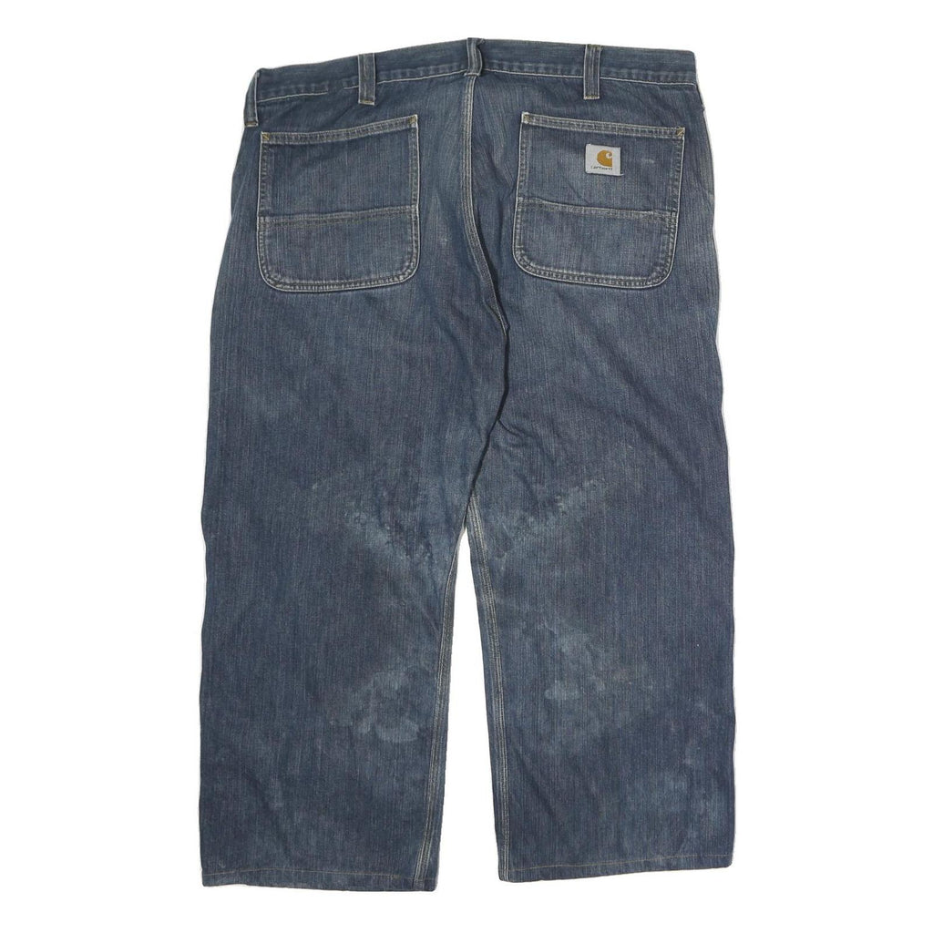 CARHARTT Mens Jeans Blue Regular Straight Denim Medium W40 L25 Utility Workwear